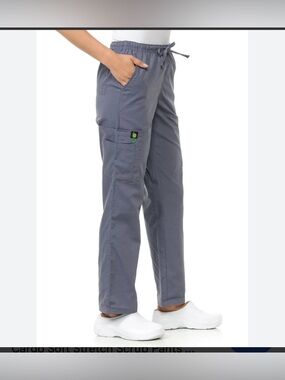 Citron women  Slate Gray Cargo Scrub Pants size S